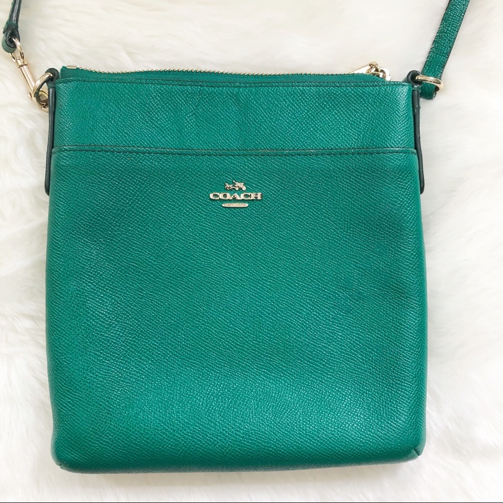 Coach Green North South Swingpack Crossbody Purse - Picture 2 of 8